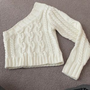 For Love and Lemons one shoulder sweater!
